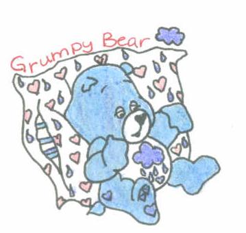 Grumpy Bear by jammin3giraffe