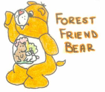 Forest Friend Bear by jammin3giraffe