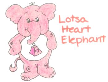 Lotsa Heart Elephant by jammin3giraffe