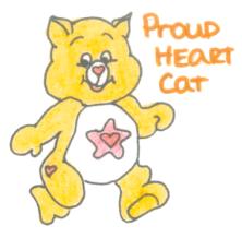 Proud Heart Cat by jammin3giraffe