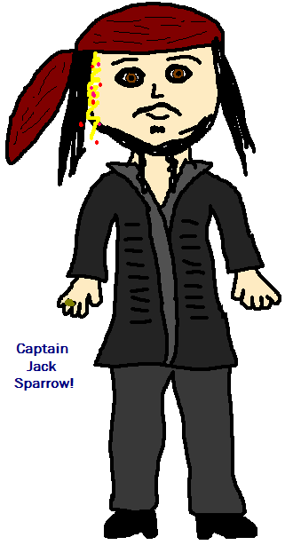 Captain Jack Sparrow. by jammin3giraffe