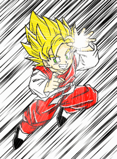 Goten... just like his dad by jdub2487