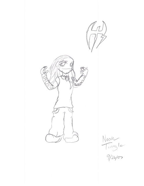 Chibi Jeff (Pencil Outline) by jeffhardy2345