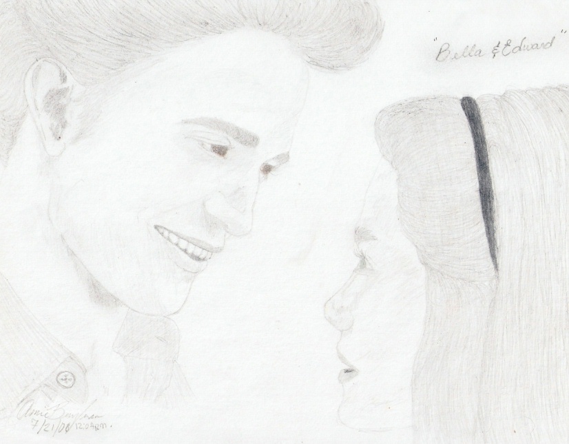 edward and bella from the movie by jeffrichosd