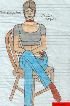 Claire on a chair by jill-valentine
