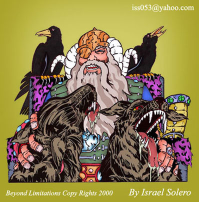 alpha: Odin and his pets by jira