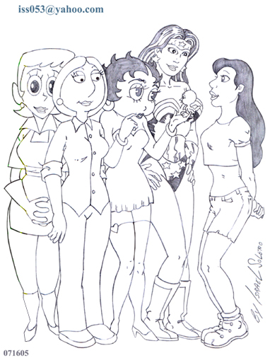 alpha: Popular Cartoon Ladies(Pop Culture) by jira
