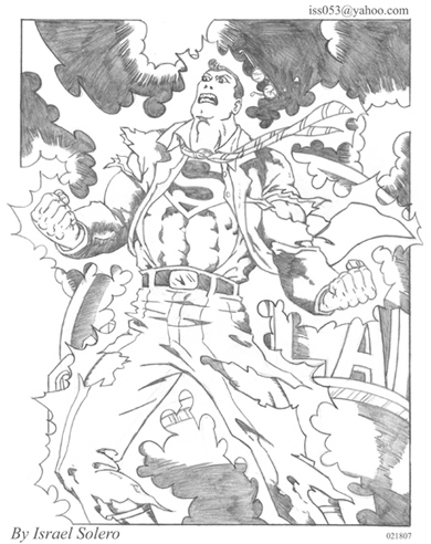 alpha: Clark Kent Struck By Lightning (Pencil) by jira