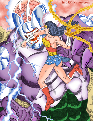 alpha: Wonder Woman vs. Validus (clr) by jira