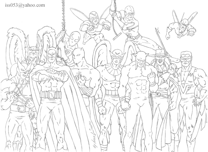 alpha: Batman & Group (sketch) by jira