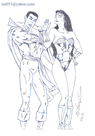 alpha: Capt. Marvel & Wonder Woman by jira