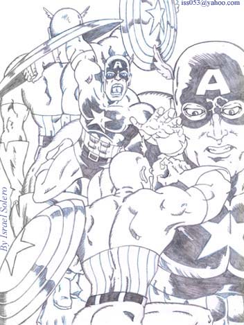alpha: Captain America (pencil) by jira
