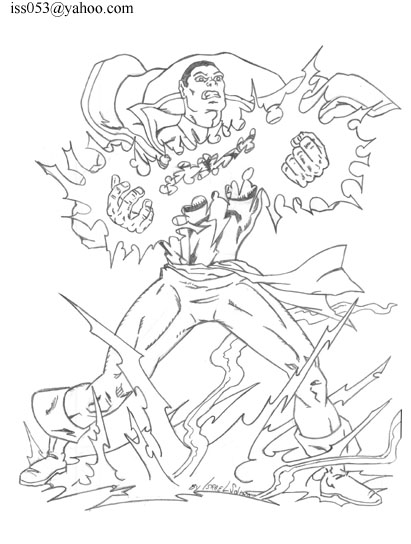 alpha: Captain Marvels Lightning (pencil) by jira