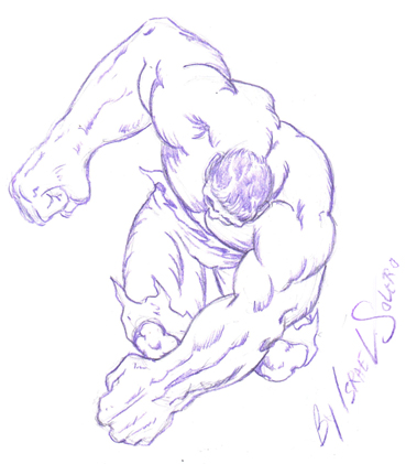 alpha: Hulk (sketch) by jira