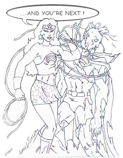 alpha: Wonder Woman's pay-back (sketch) by jira