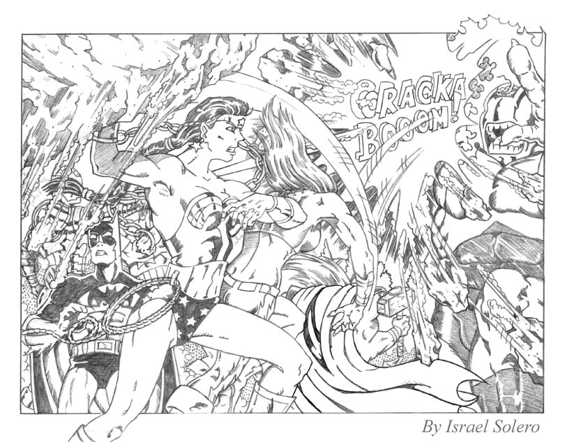 alpha: Thor, Thundra & Wonder Woman Assault Validus (prelim) by jira