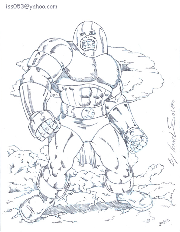 alpha: Juggernaut (pencil) by jira