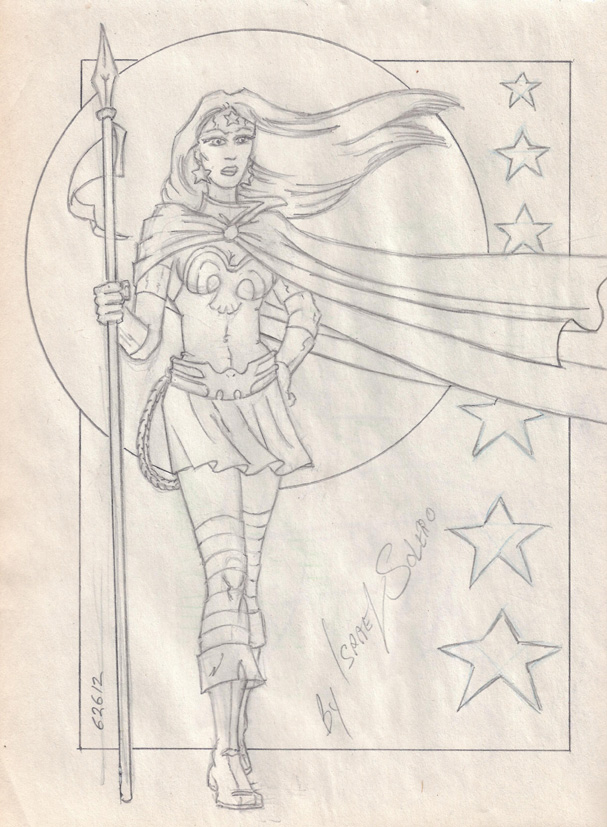 alpha: Wonder Woman (sketch pad) by jira
