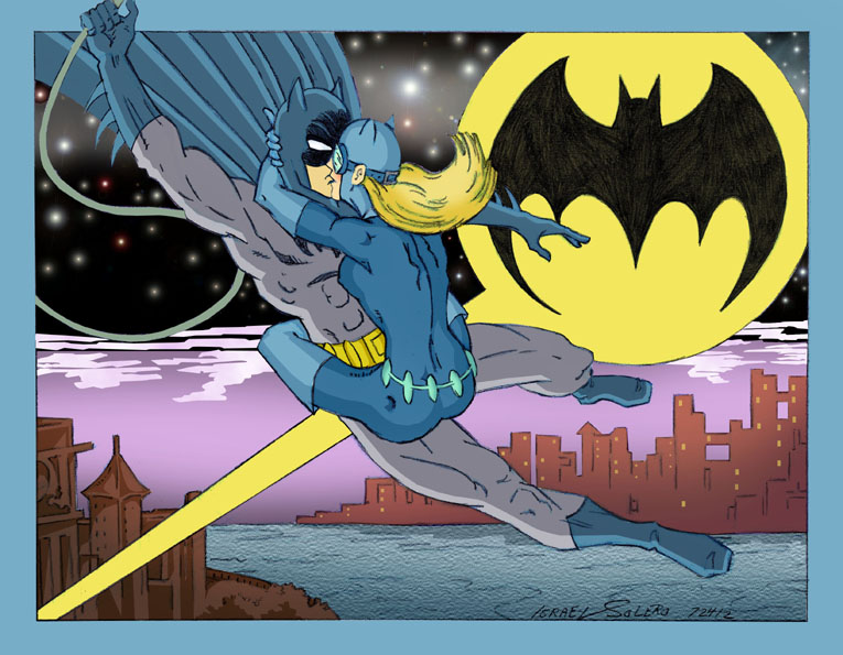 alpha: Batman & Catwoman (night swingers) clr by jira