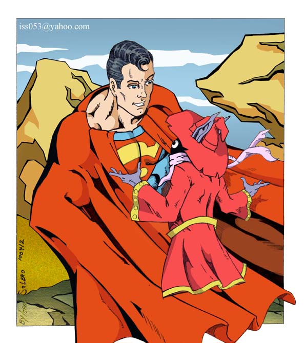 Orko with Superman (clr) by jira