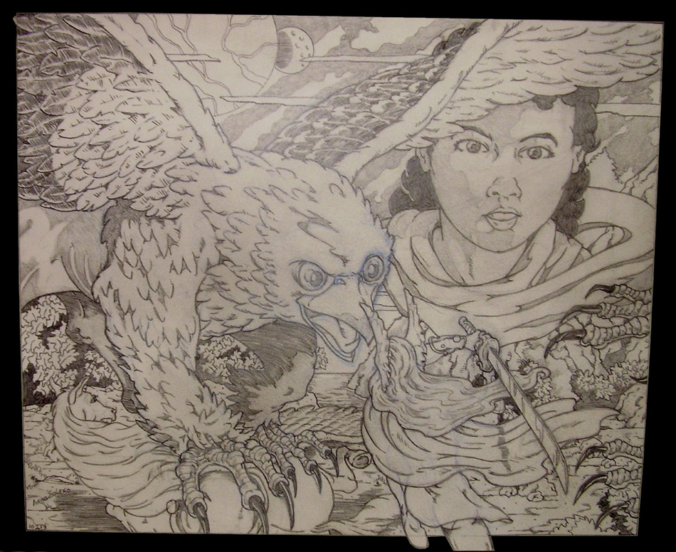 The Hawks The Warrior Princess & The Cosmic Watcher by jira