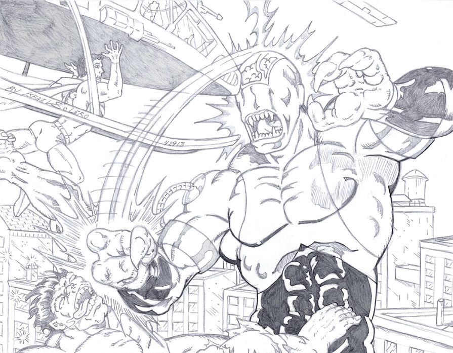 Hulk & Superman face the menace of Validus by jira
