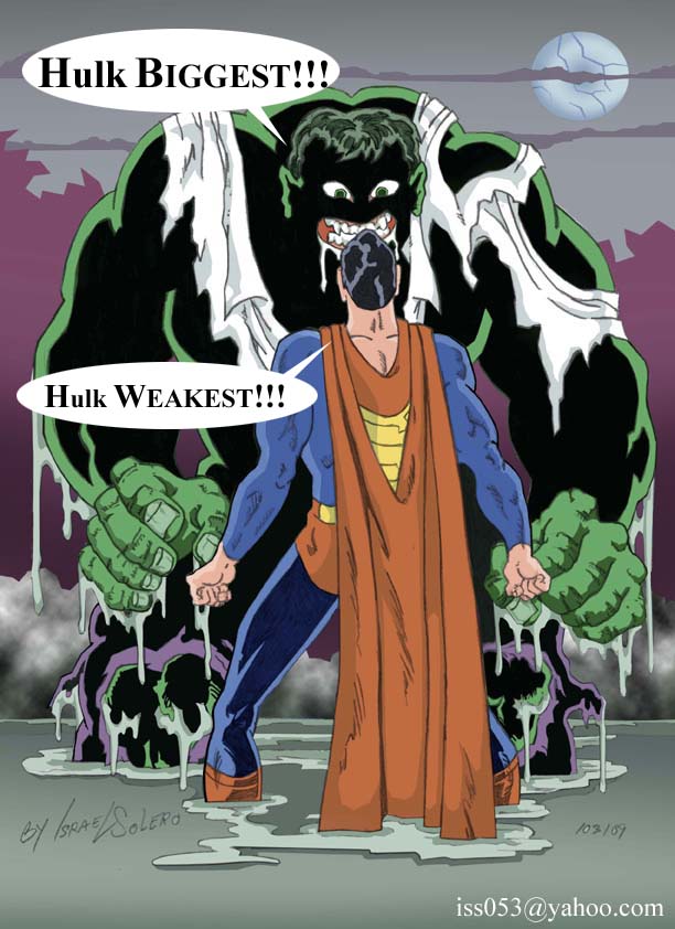 Hulk vs. Superman (clr) by jira