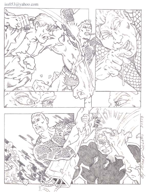 Aquaman vs Solomon Grundy (prelim pg 9) by jira