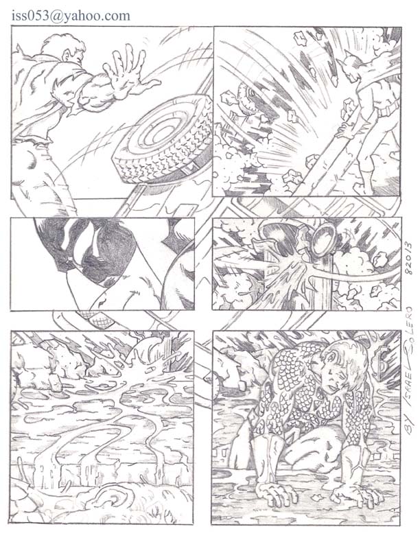 Aquaman & Batman vs Solomon Grundy (prelim pg 13) by jira