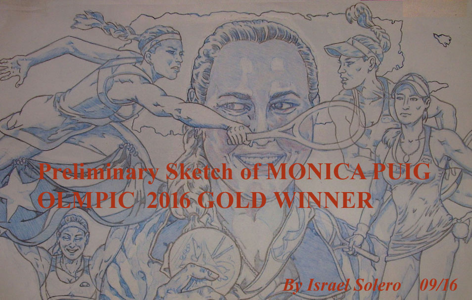 Pt. 2 Monica Puig; Olympic Gold Winner (Study) by jira