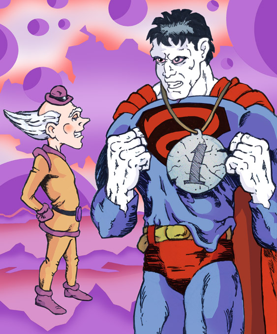 Mr. Mxyzptlk & BIZARRO-Superman by jira