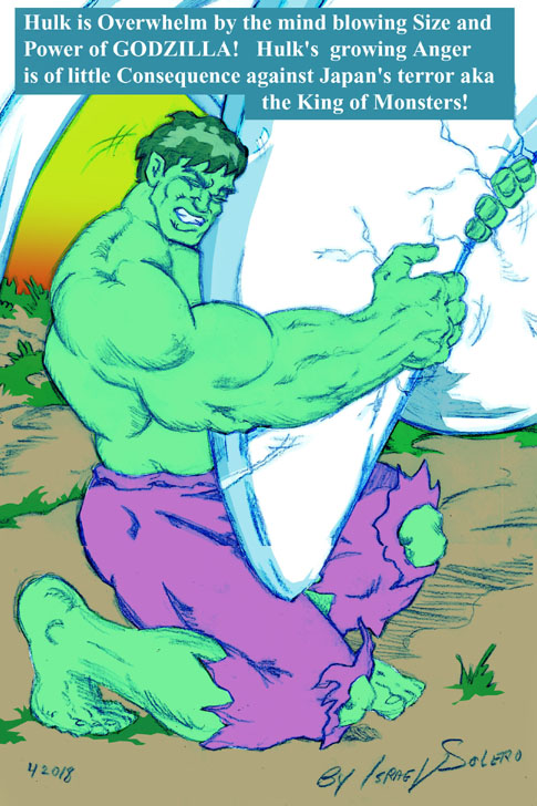 Hulk vs. Godzilla (prelim) by jira