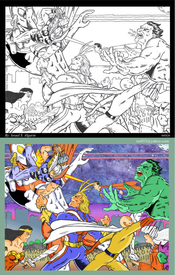 MANGA characters vs. DC & MARVEL elites by jira