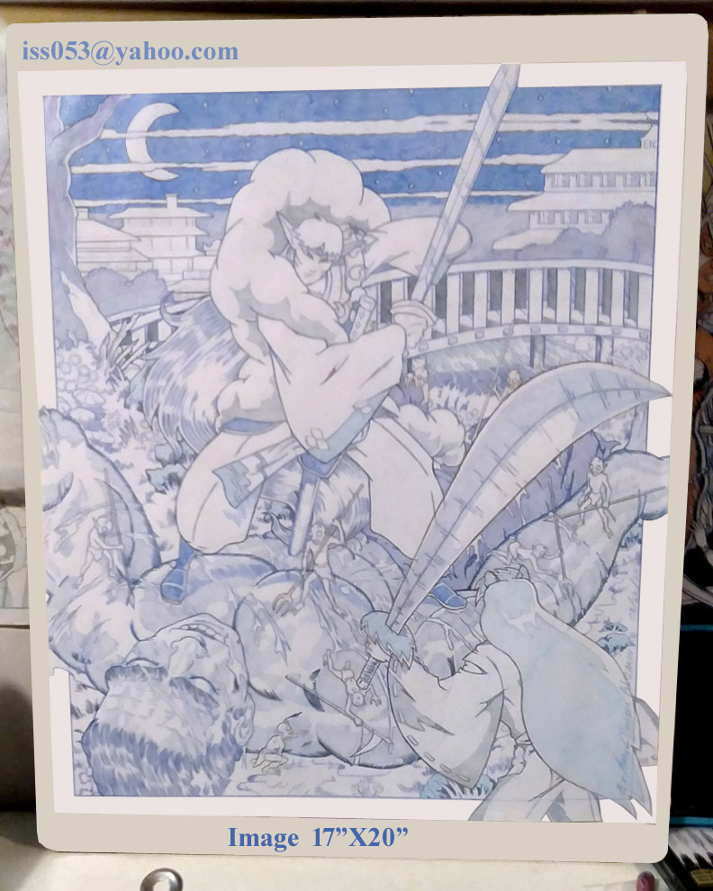 The Hulk Finished Off by Sesshomaru & Inuyasha (prelim) by jira