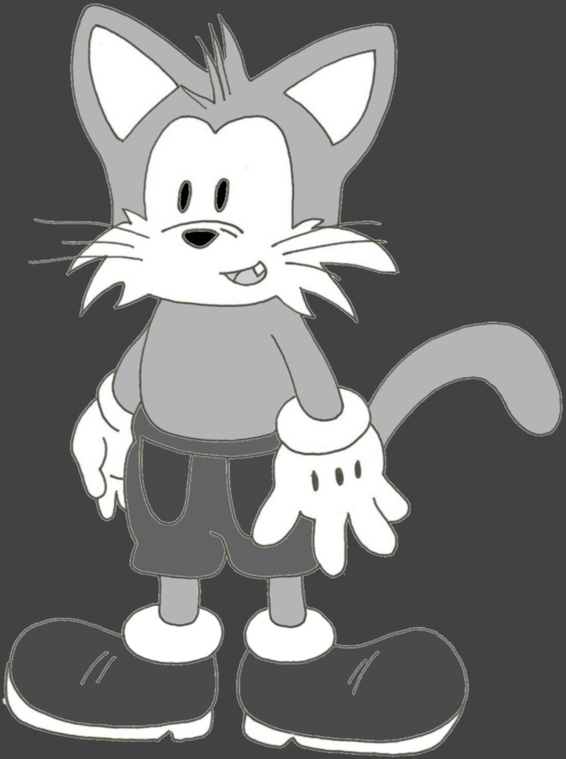 Fortune the Cat *Steamboat Willie Style* by jkgoomba89