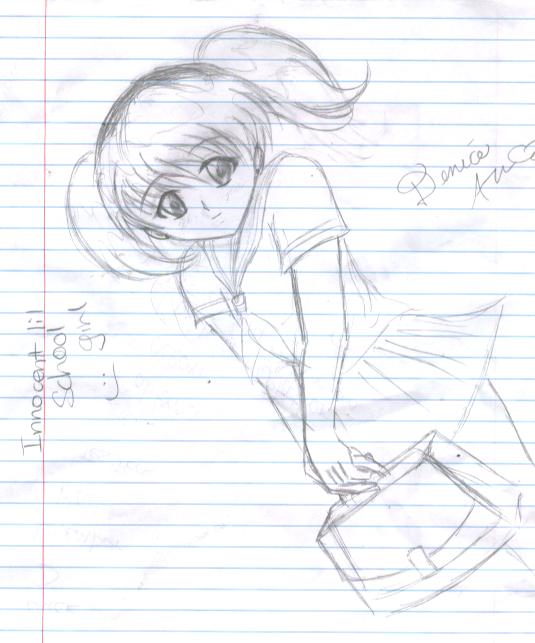 little skool girl quick sketch by jomama