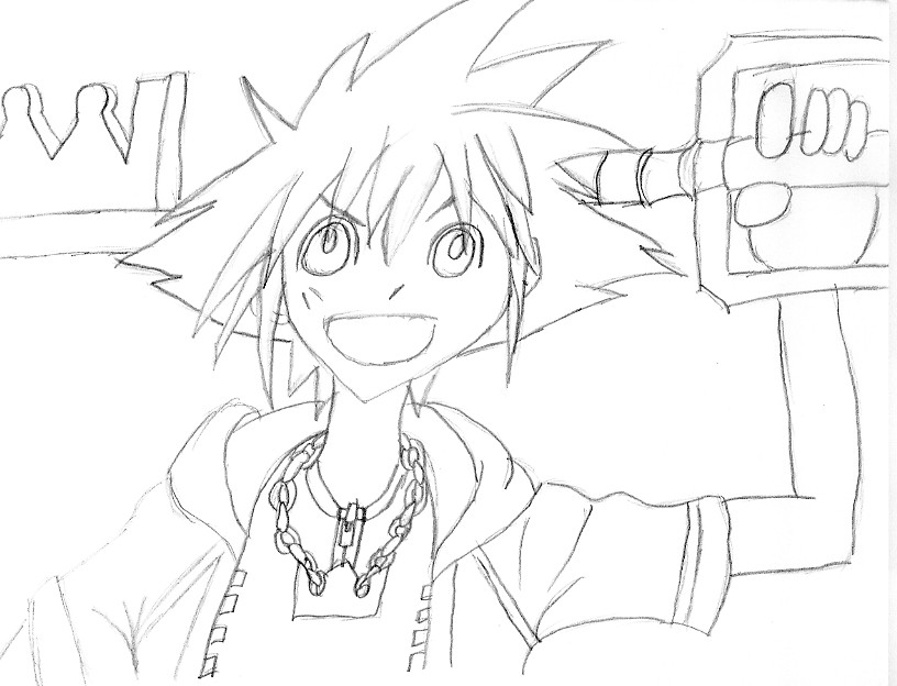 Silly looking sora by junkie998