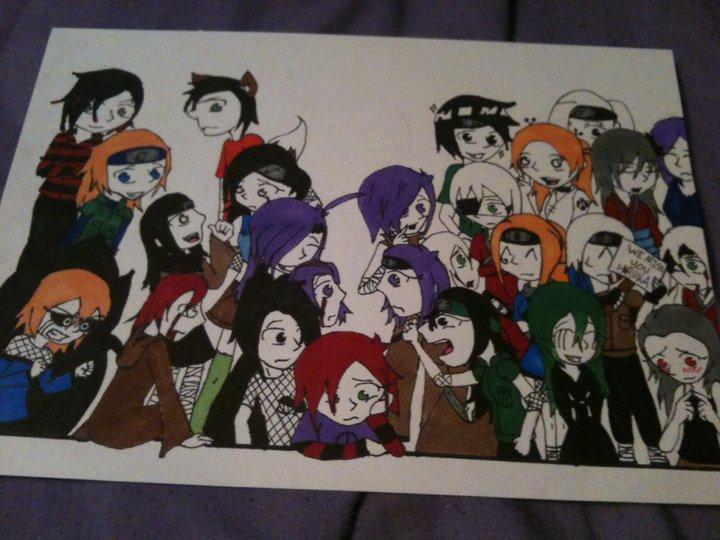 almost all my OCs by junkie998