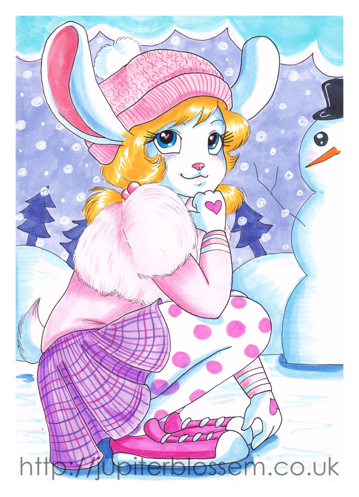 Snow Bunny by jupiterblossem