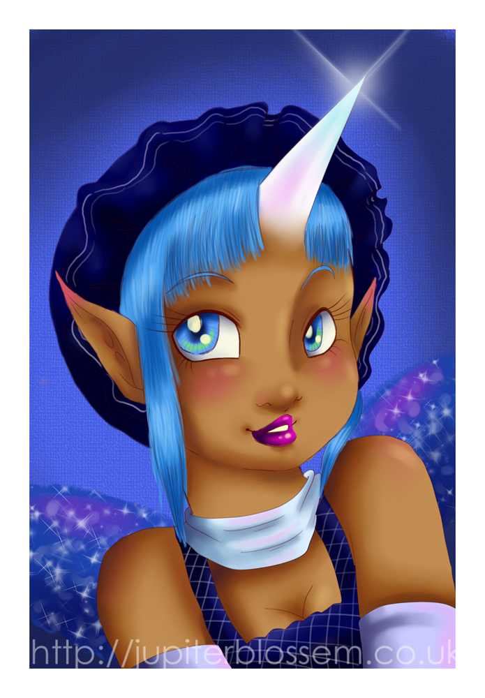 Blue Bonnet Fairy by jupiterblossem