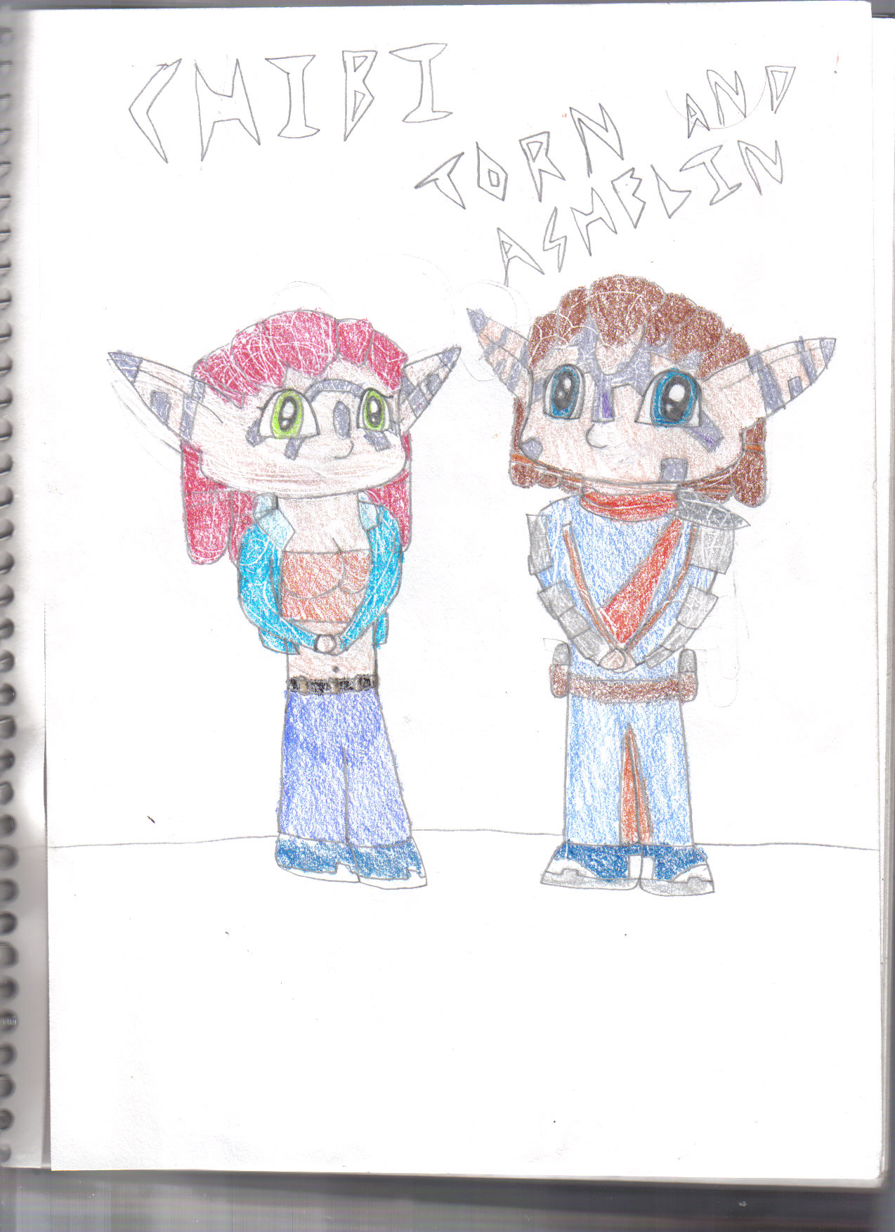 Torn and Ashelin Chibified by jusedr
