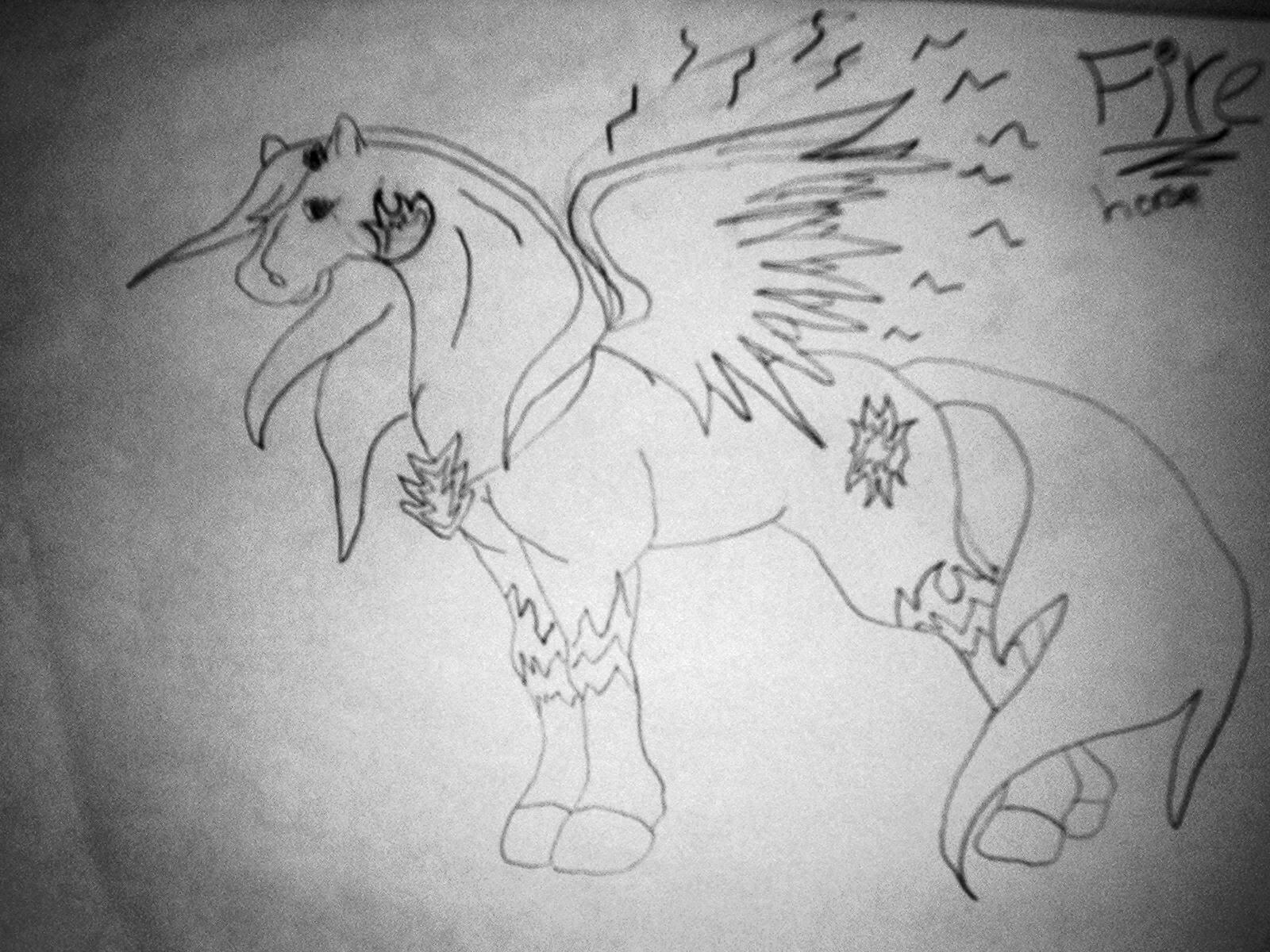 cartoon horse by justapencilandpad