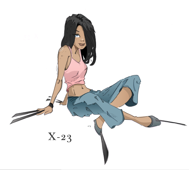 lil miss X-23 by justincurrie