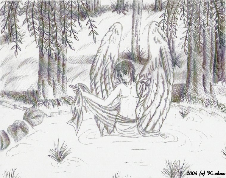 *Angel in a pond* by K-Chan