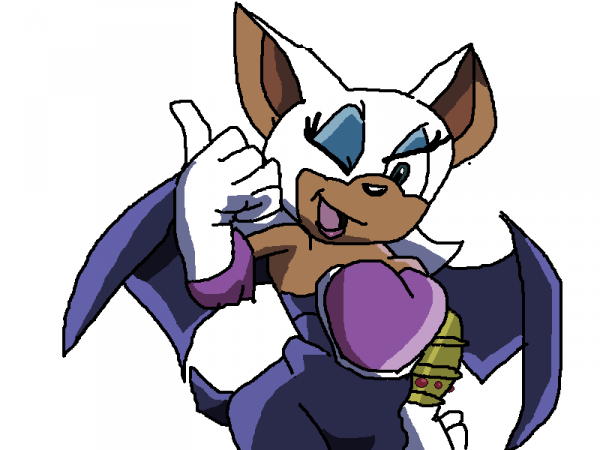 Rouge the Bat thumbs up!^^ by K1ngK1tty