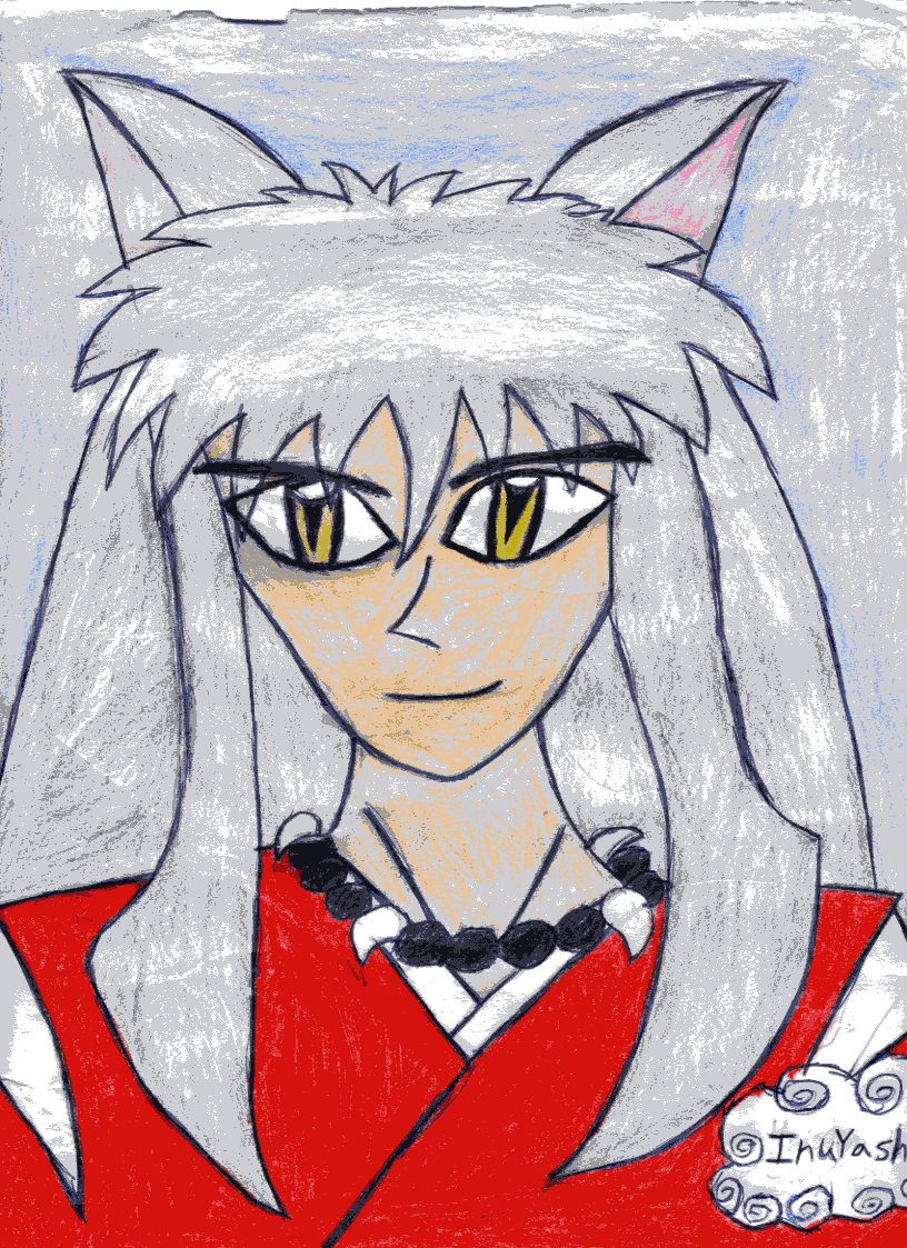 InuYasha (colored) by KC_Jones