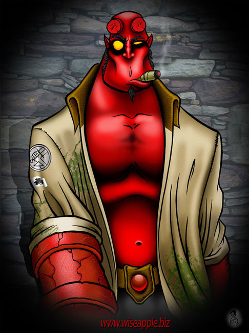 HELLBOY: time for a stogie by KER1
