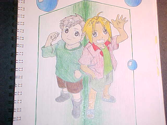 Alphonse and Edward Elric by KLU_Elric