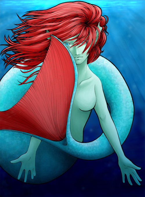 Shy Mermaid by Kachi