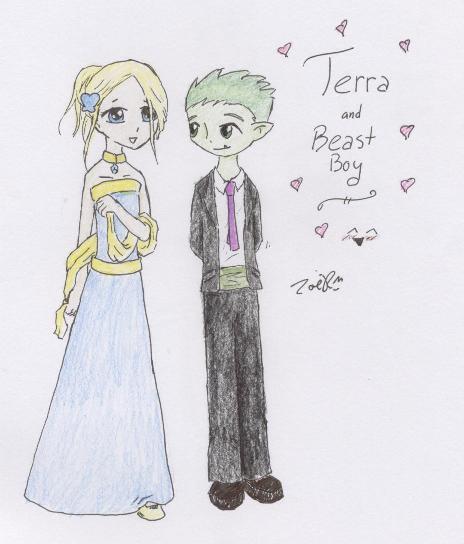 Beast Boy and Terra Go to the Prom by Kaede-chan
